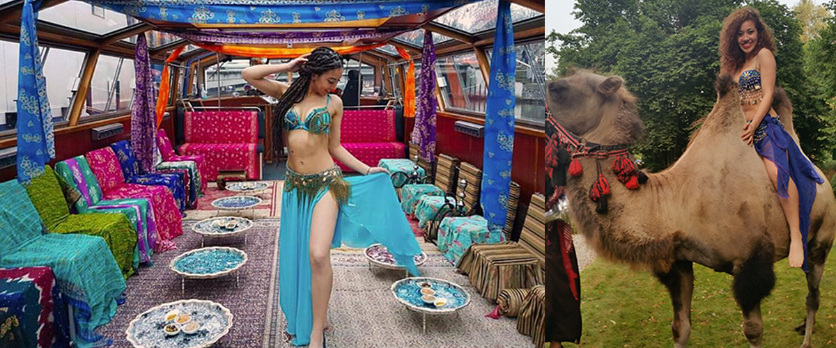 Bedrifsfeest met een Simbat en Aladdin Thema