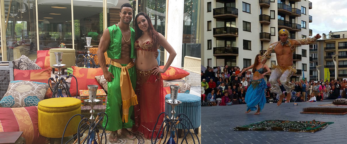 Oosterse setting Aladdin Themafeest